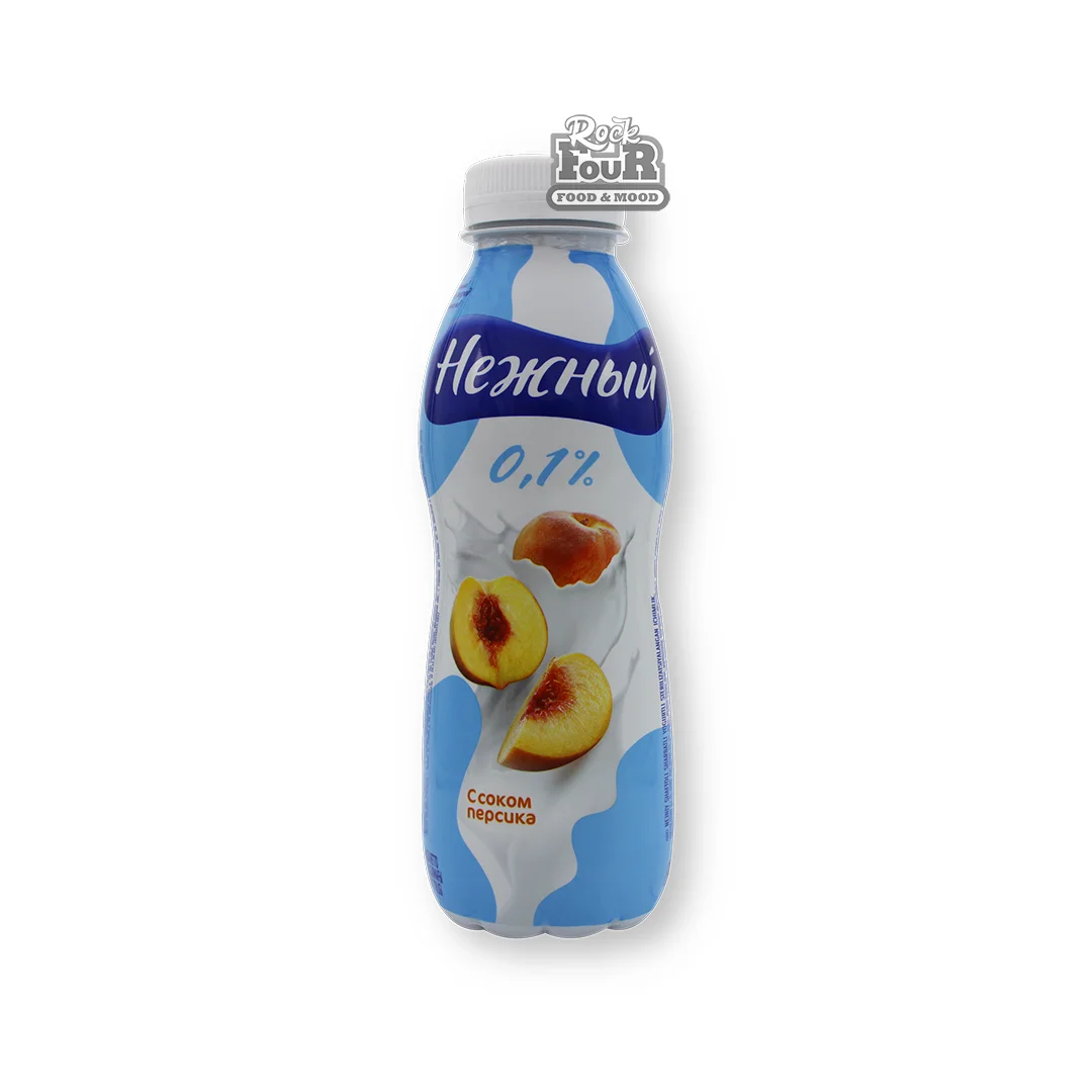 Yogurt drink with peach juice "Nezhniy" 0.1% 420g
